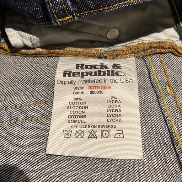 Rock & Republic flared blue jeans in size 30 - Picture 5 of 5